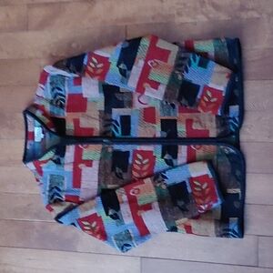 Vintage Tradition Country Collection Tapestry zip jacket Size 18